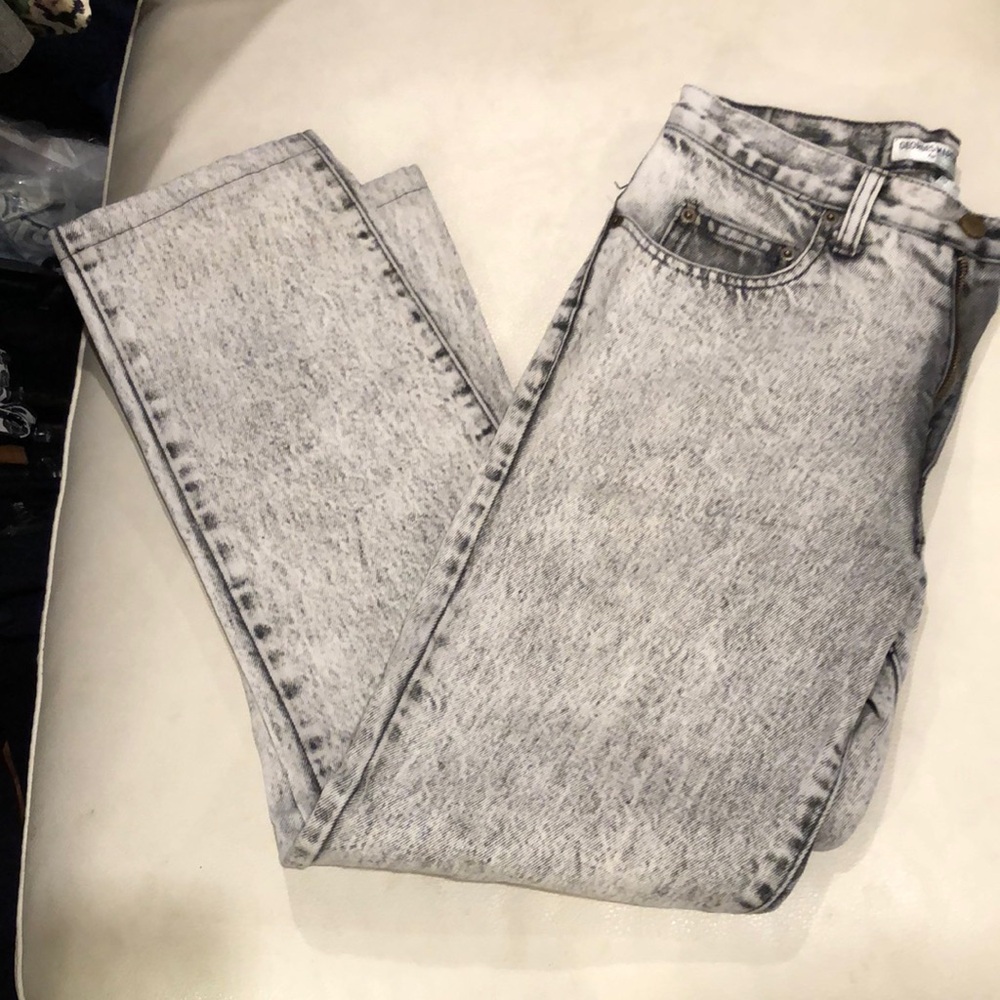 George Marciano for Guess black acid wash jeans